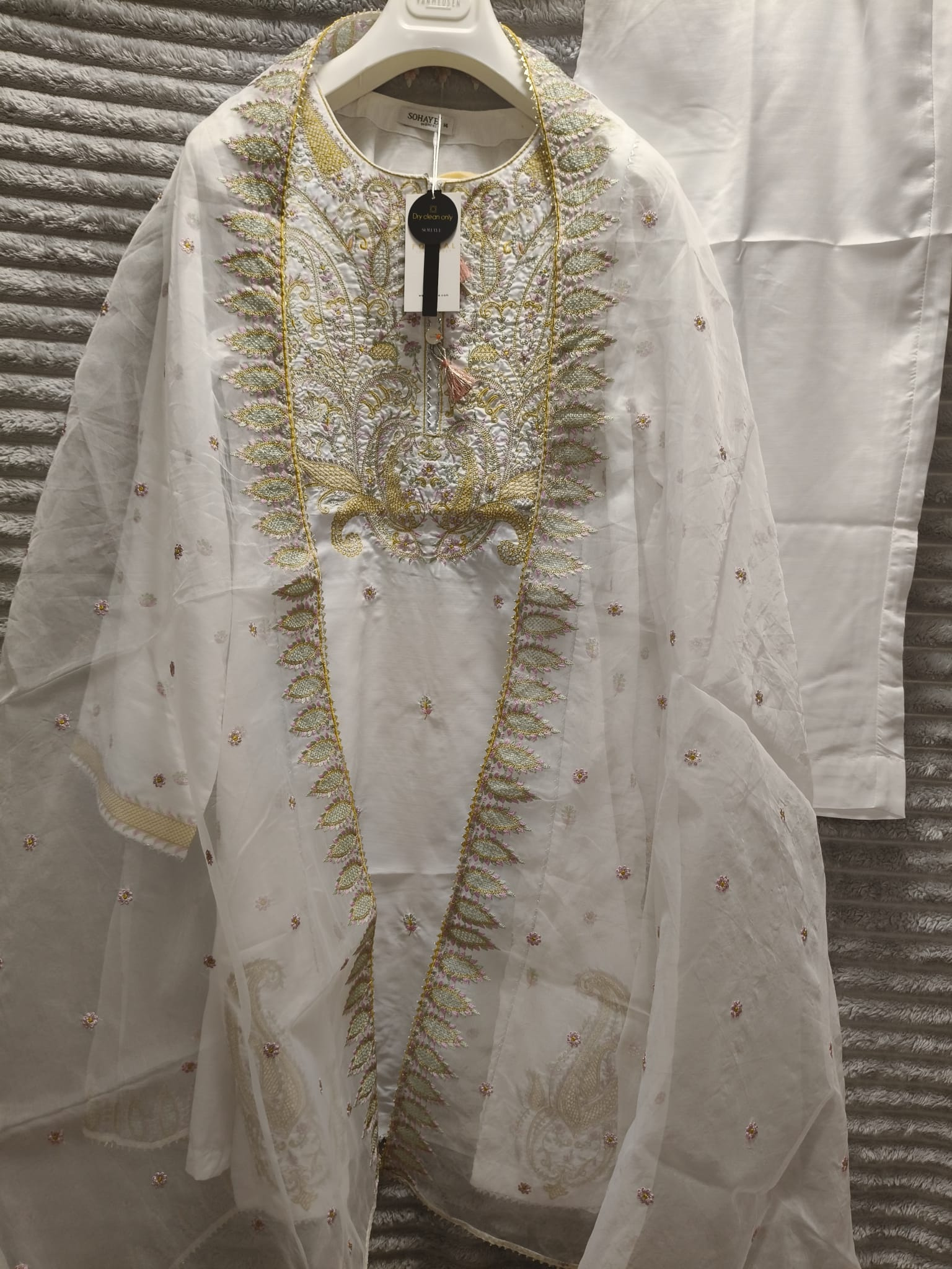Ivory Enchant – Sohaye Luxury Kurta Ensemble - Image 6