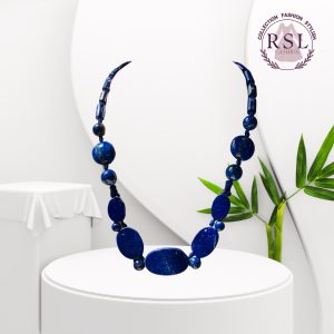 Lapis Lazuli Oval Beads Afghan Necklace