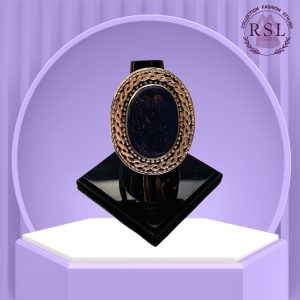 Dark Blue Oval Men’s Ring