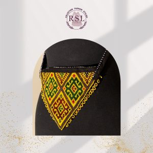 Rhombus Flame Afghan Beaded Purse