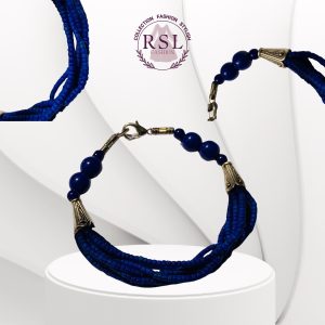 Plain Lapis Beaded Bracelet