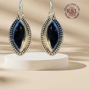 Natural Black Onyx Earrings