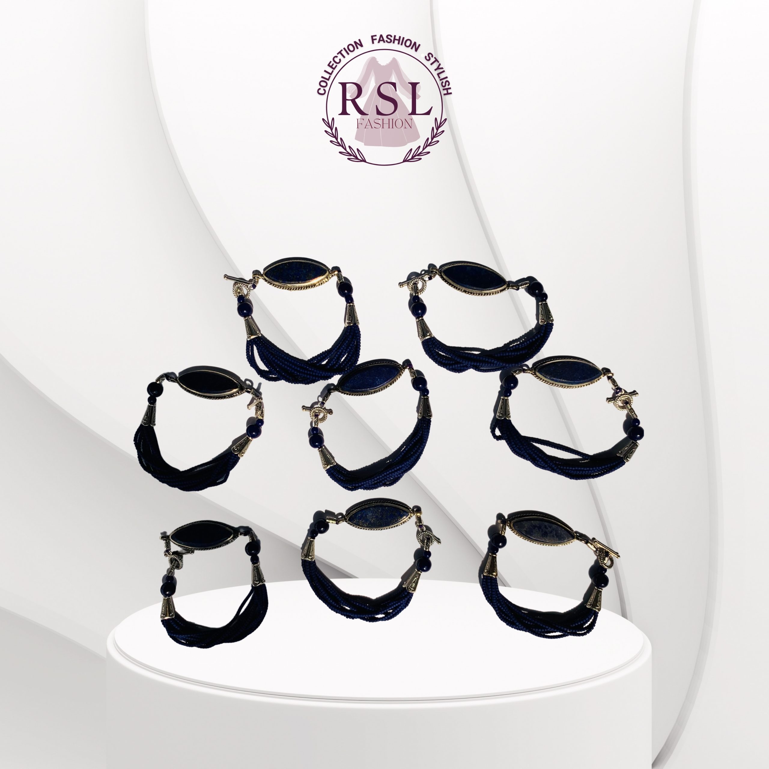 Afghan Blue Lapis Bead Bracelets