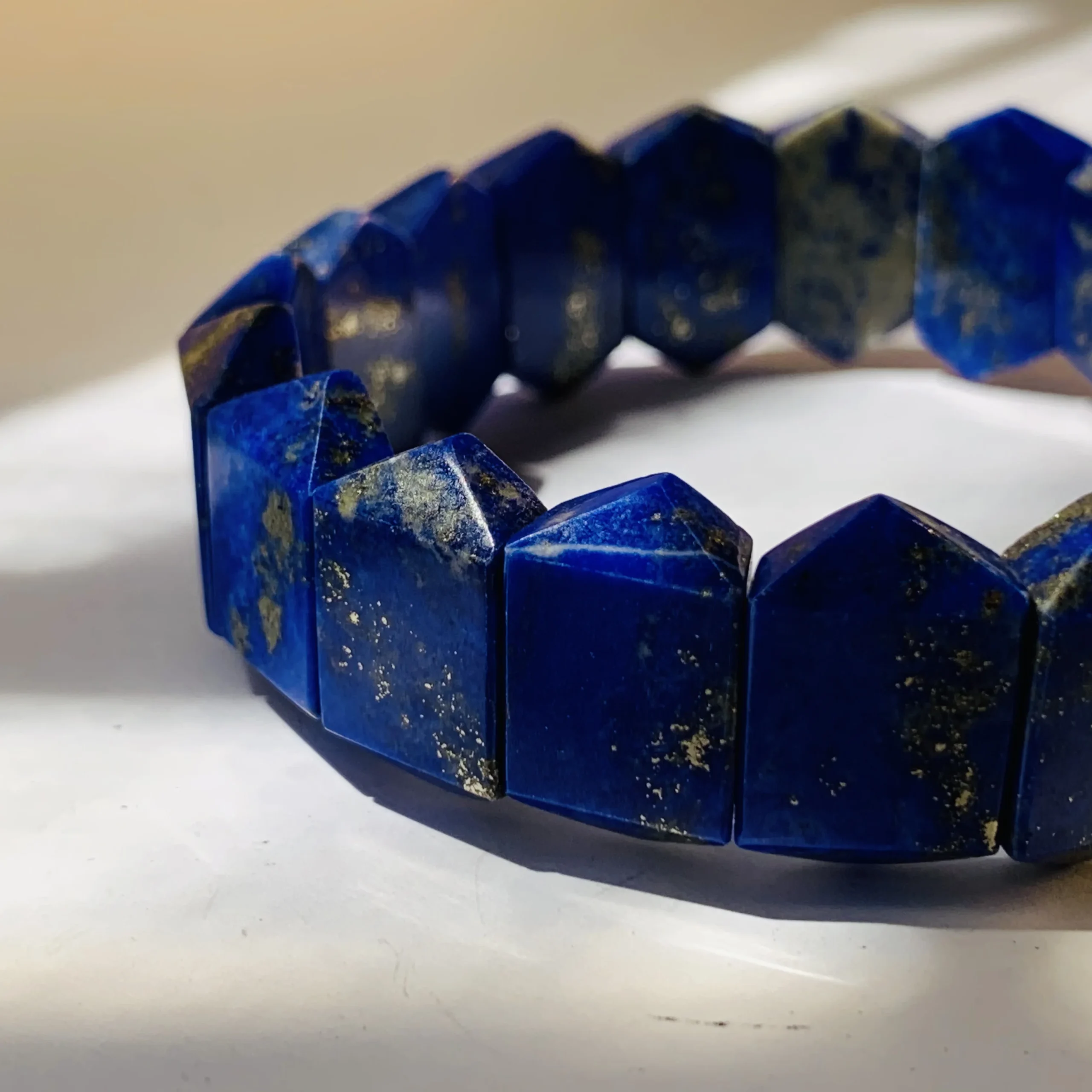 Premium Handmade Lapis Lazuli Bracelet – Real Crystal Stone Bracelet - Image 4