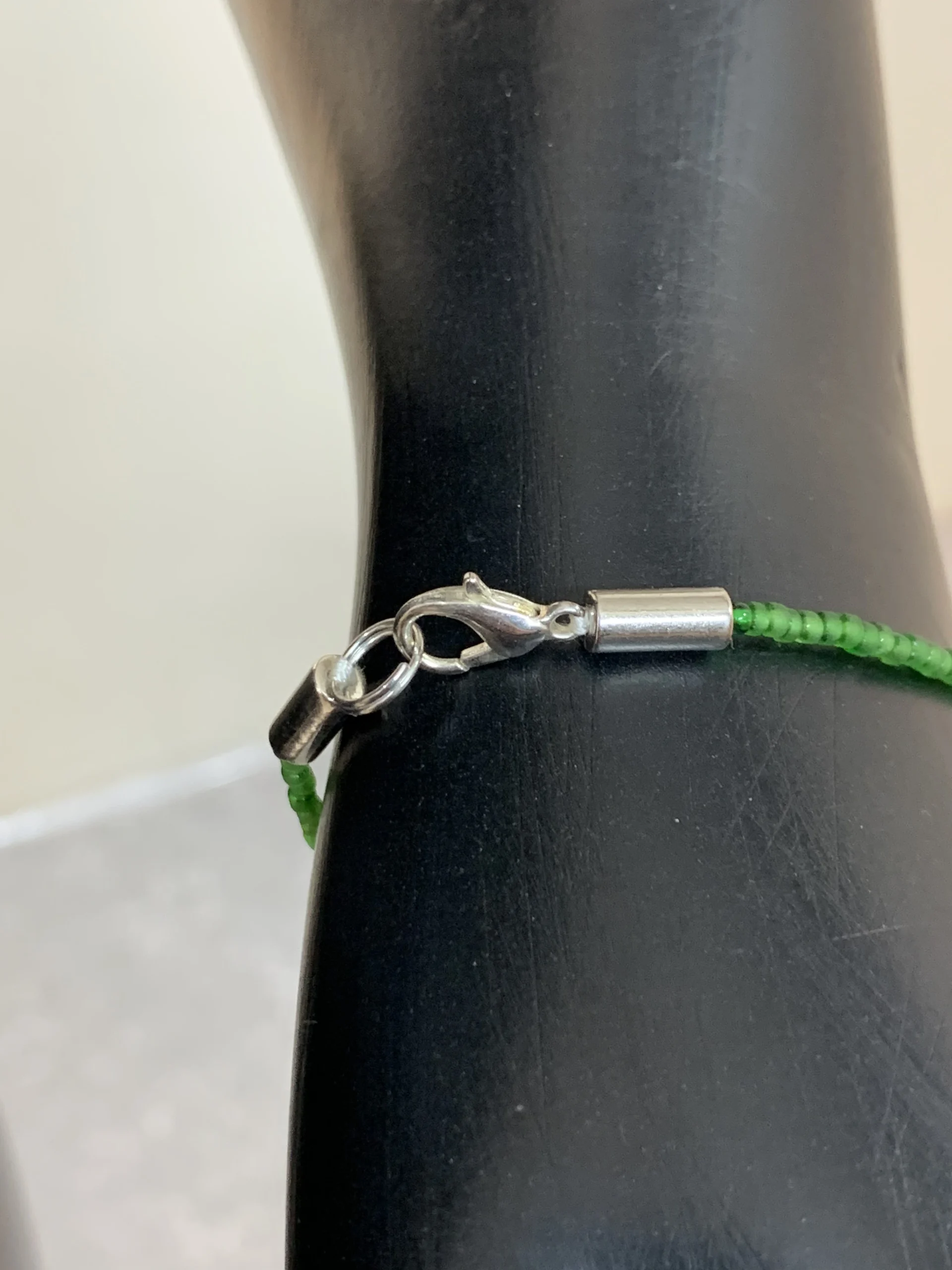 Rectangular Green Jasper and Yellow Jade Bracelet - Image 4