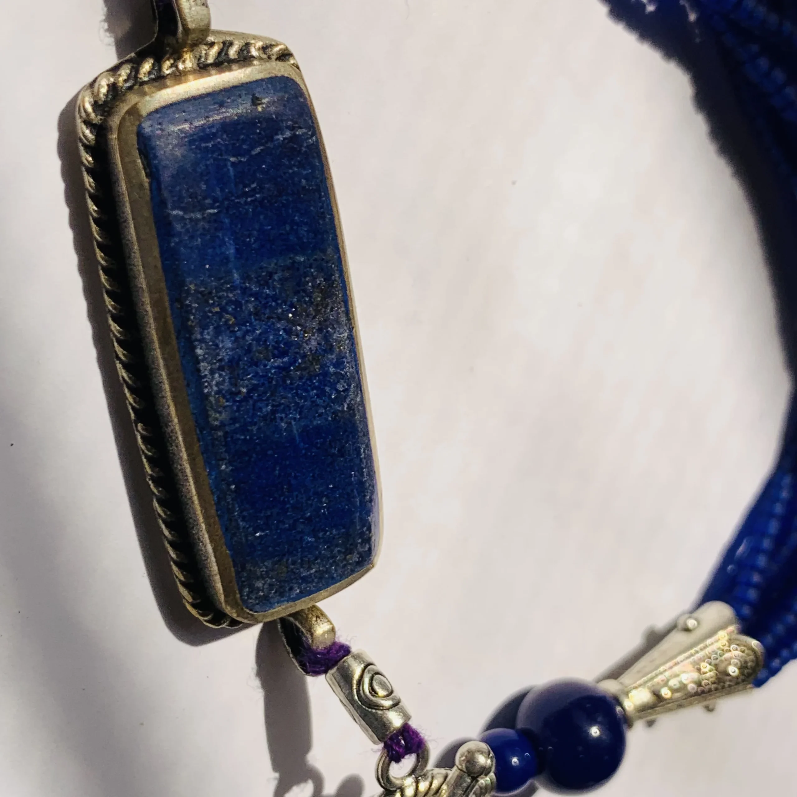 Rectangle Lapis Lazuli Multi-Strand Bracelet - Image 3