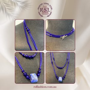 Lapis Lazuli Pendant on Howlite Nugget Necklace