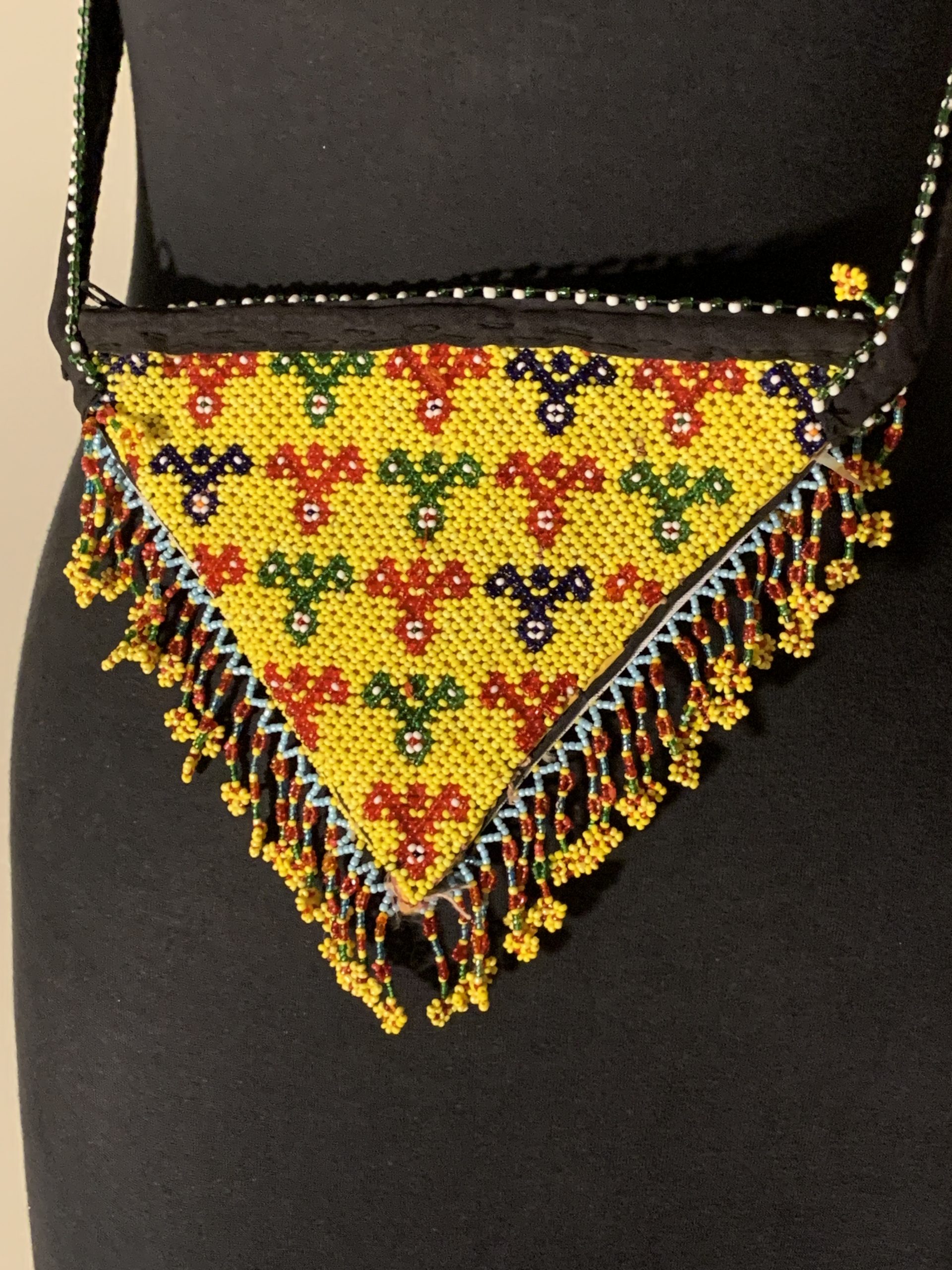 Afghan Festival Blossom Beaded Purse - Image 2