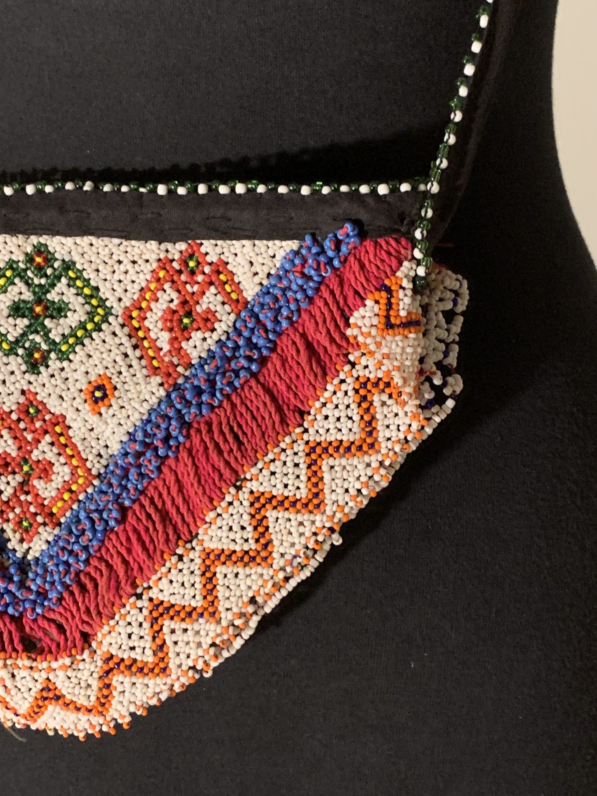 Zigzag Charm Afghan Beaded Handbag - Image 2
