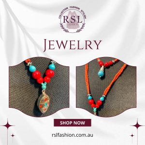 Turquoise and Coral Necklace