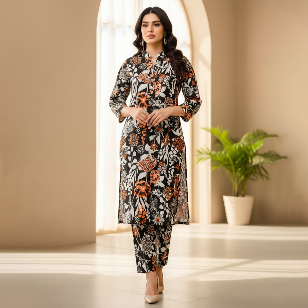 Autumn Bloom – Alkaram Printed 2-Piece Set